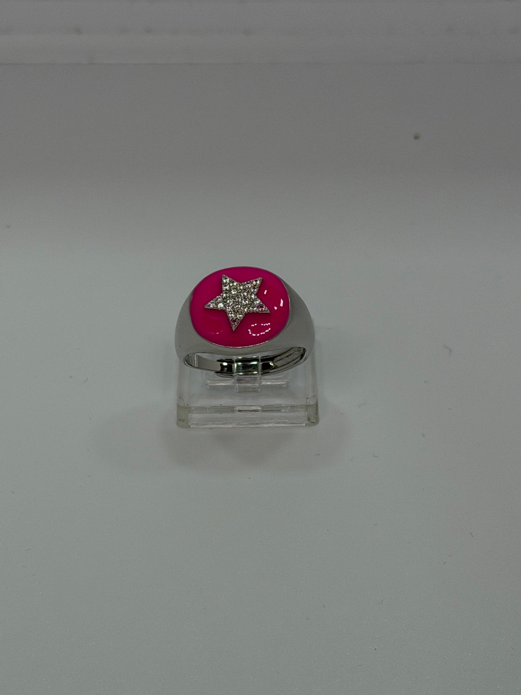 Anello Stella Argento 925 con Zirconi e Smalto – Regolabile | AG silver