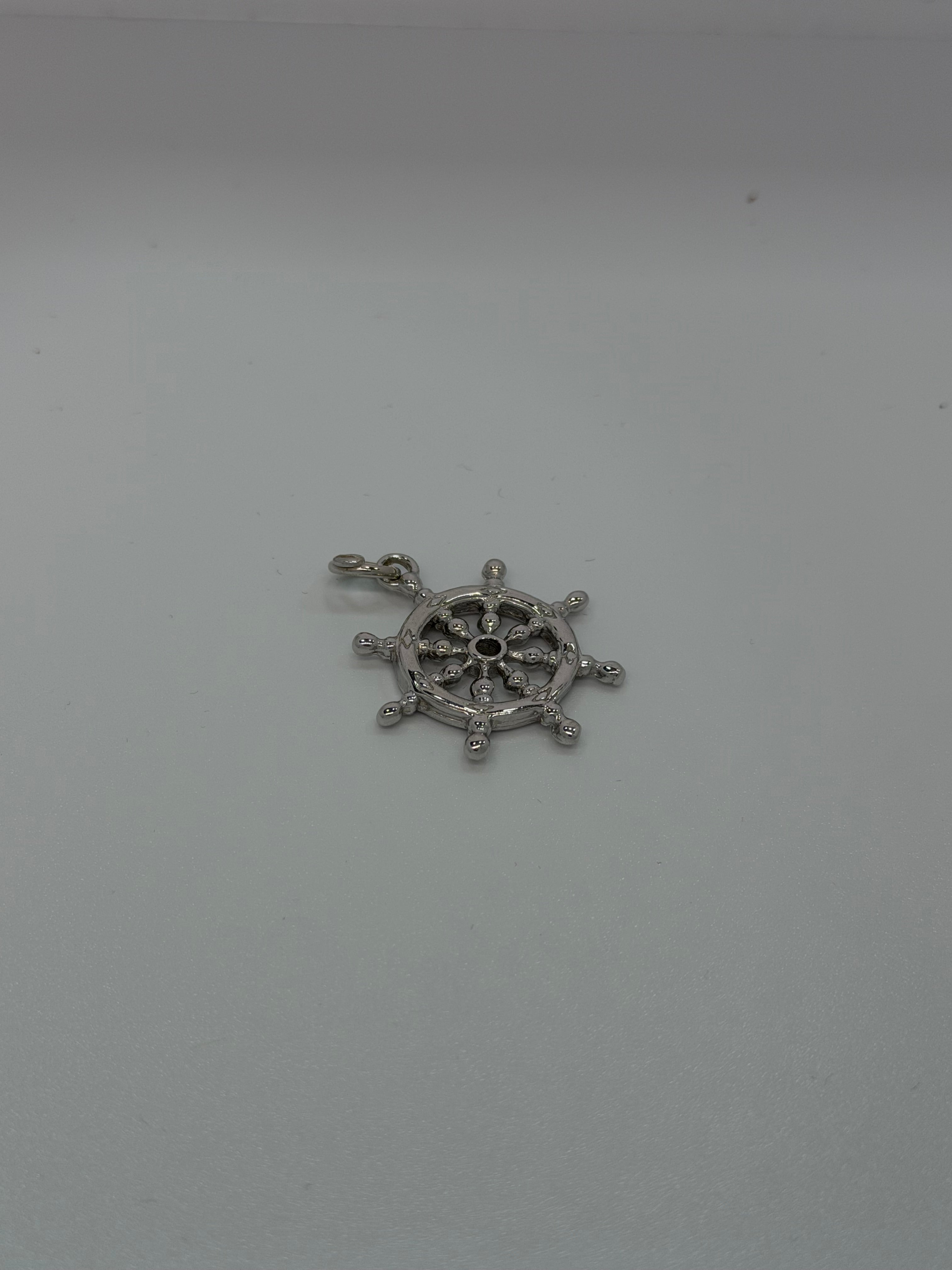 Ciondolo Timone in Argento 925 | Gioiello Nautico Artigianale