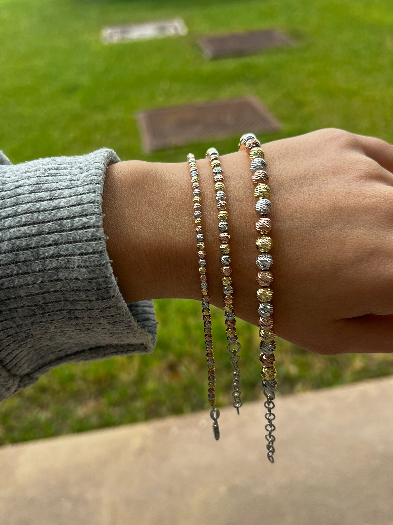 Bracciale Argento 925 Sfere Mille Luci Taglio Sfaccettato
