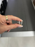 Orecchini Piccoli a Cerchio in Argento 925 con Zirconi Bianchi – Delicati e Luminosi
