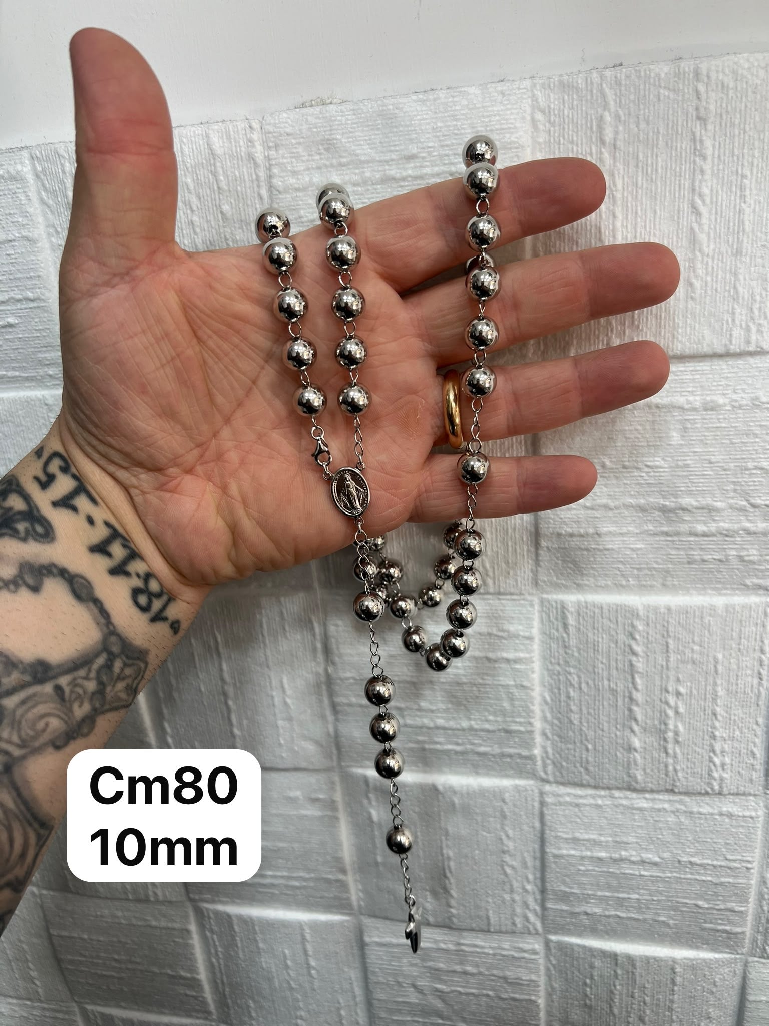 Rosario in Argento 925 Sfere Lisce – Elegante e Significativo