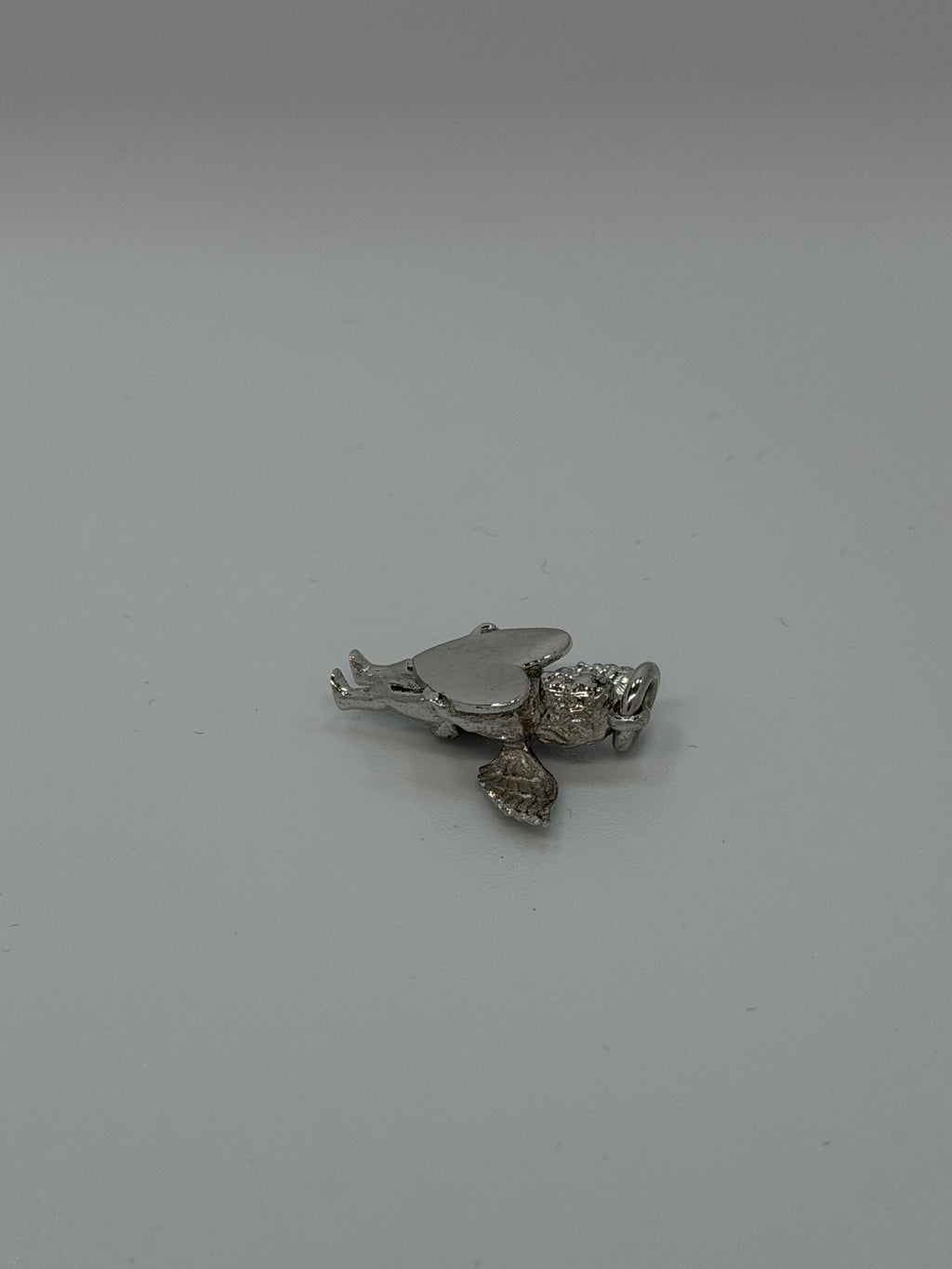 Ciondolo Angelo con Cuore in Argento 925 | Gioiello Artigianale