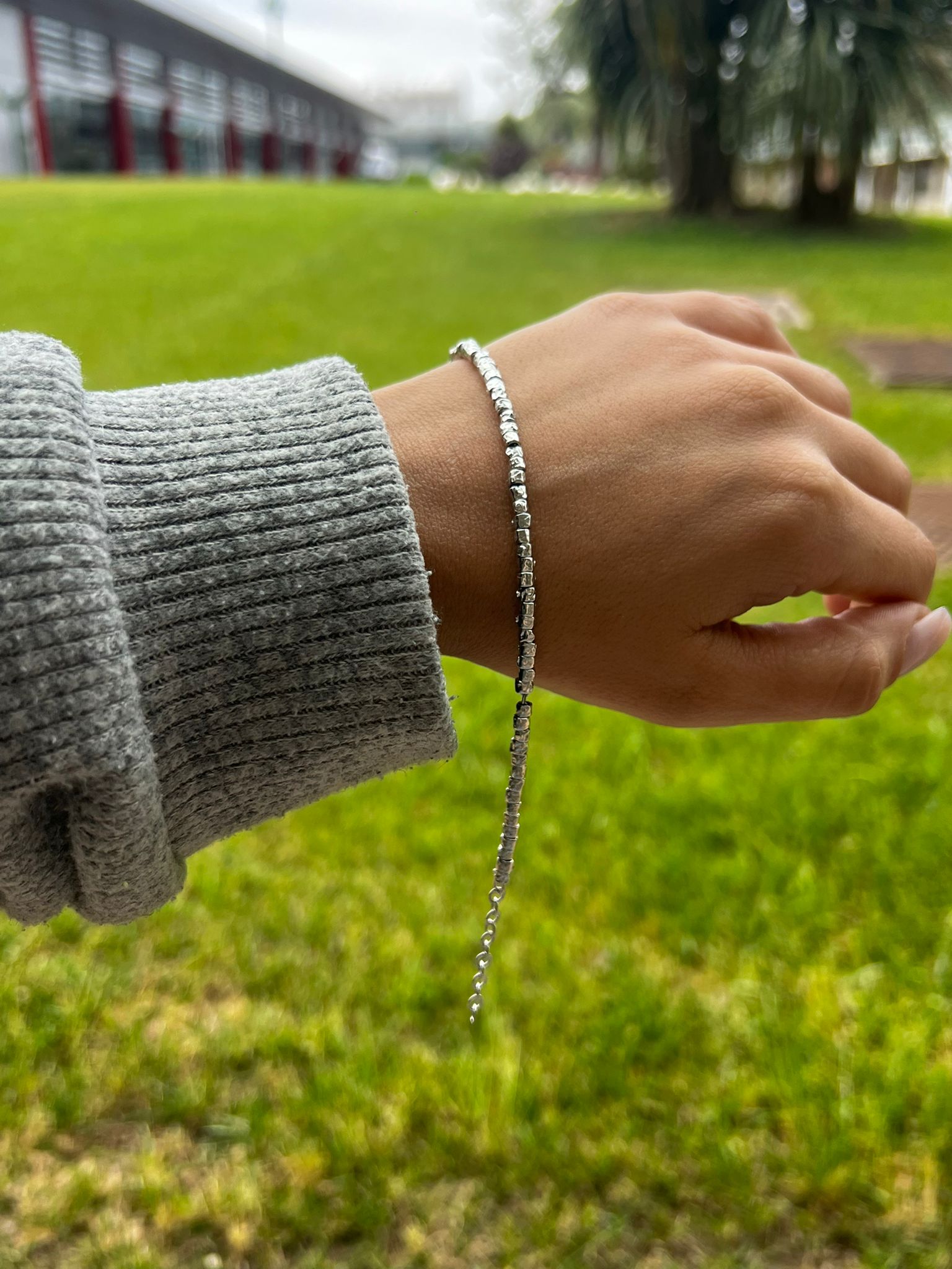 Bracciale Pepite in Argento 925 – Stile Unico e Originale