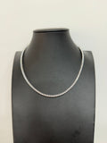 Collana Tennis Pietre Bianche in Argento 925 – Semirigida