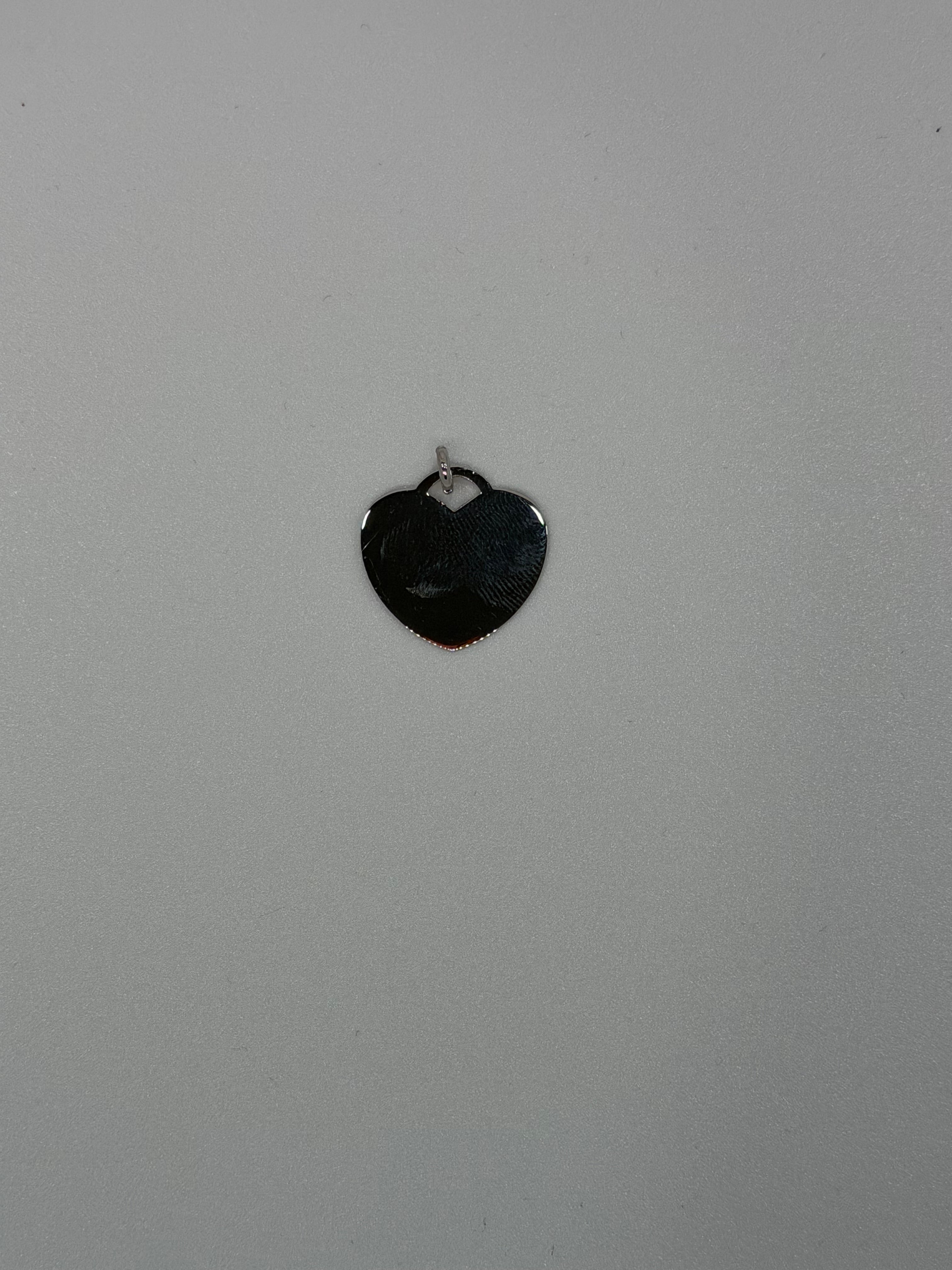 Ciondolo Lastra Cuore in Argento 925 | Disponibile Argento e Dorato