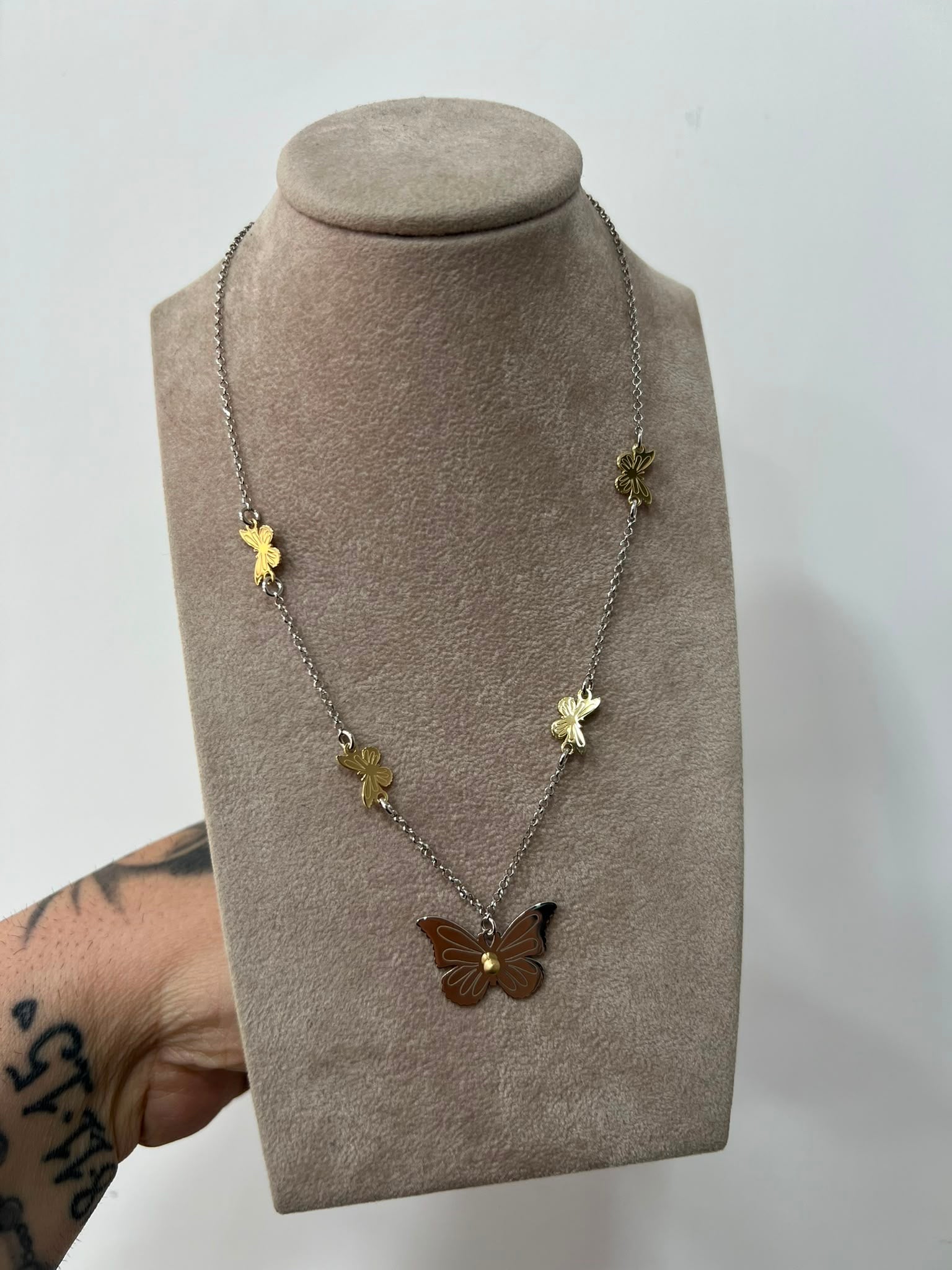 Collana Farfalle Dorate in Argento 925 – Leggerezza e Femminiltà