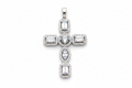 Ciondolo Croce Argento 925 Zirconi Incastonati – Eleganza Sacra