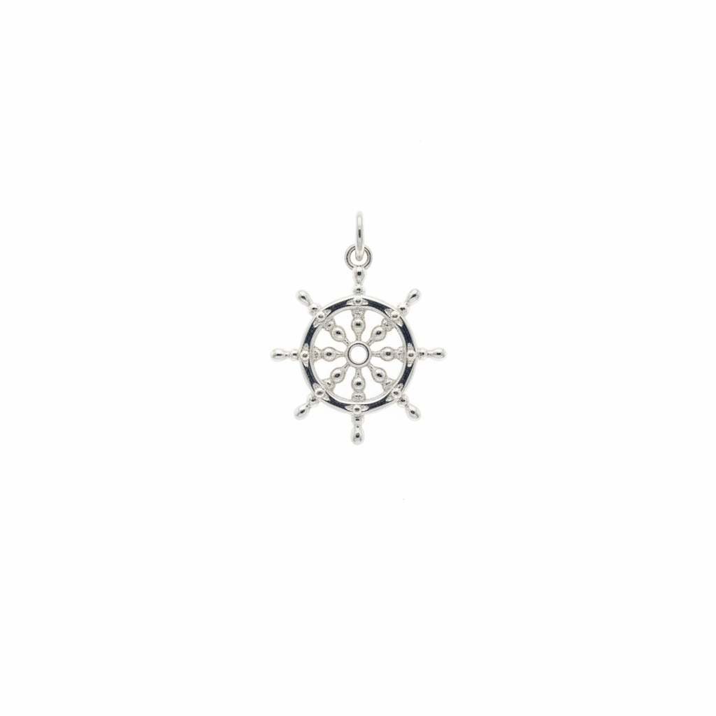 Ciondolo Timone in Argento 925 | Gioiello Nautico Artigianale