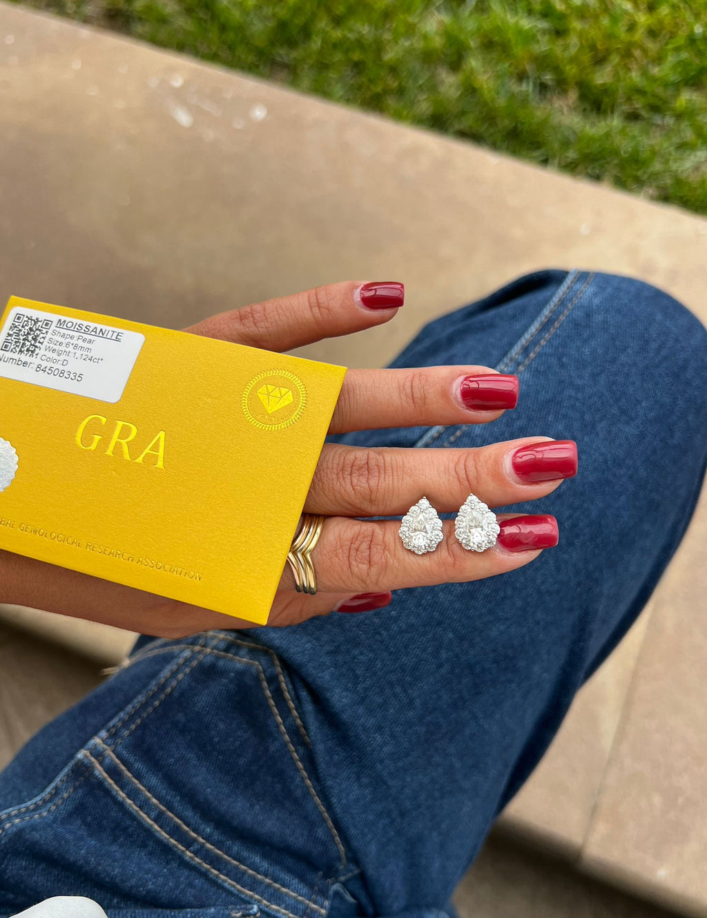 Orecchini a Goccia Moissanite Argento 925 – Eleganza che Scintilla