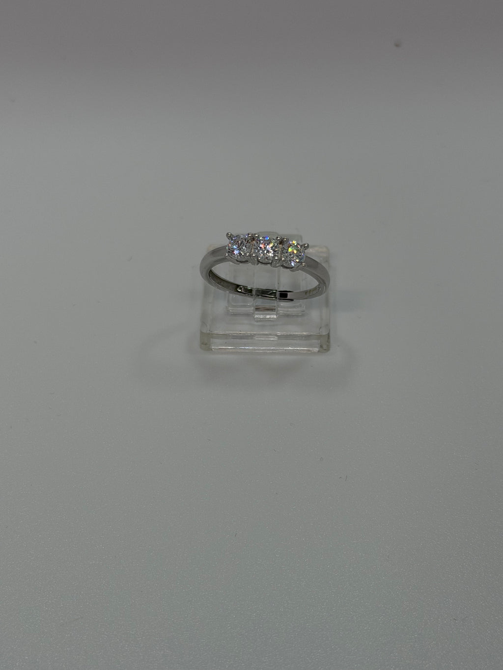Anello Trilogy Argento 925 con 3 Pietre Bianche – Regolabile | AG silver