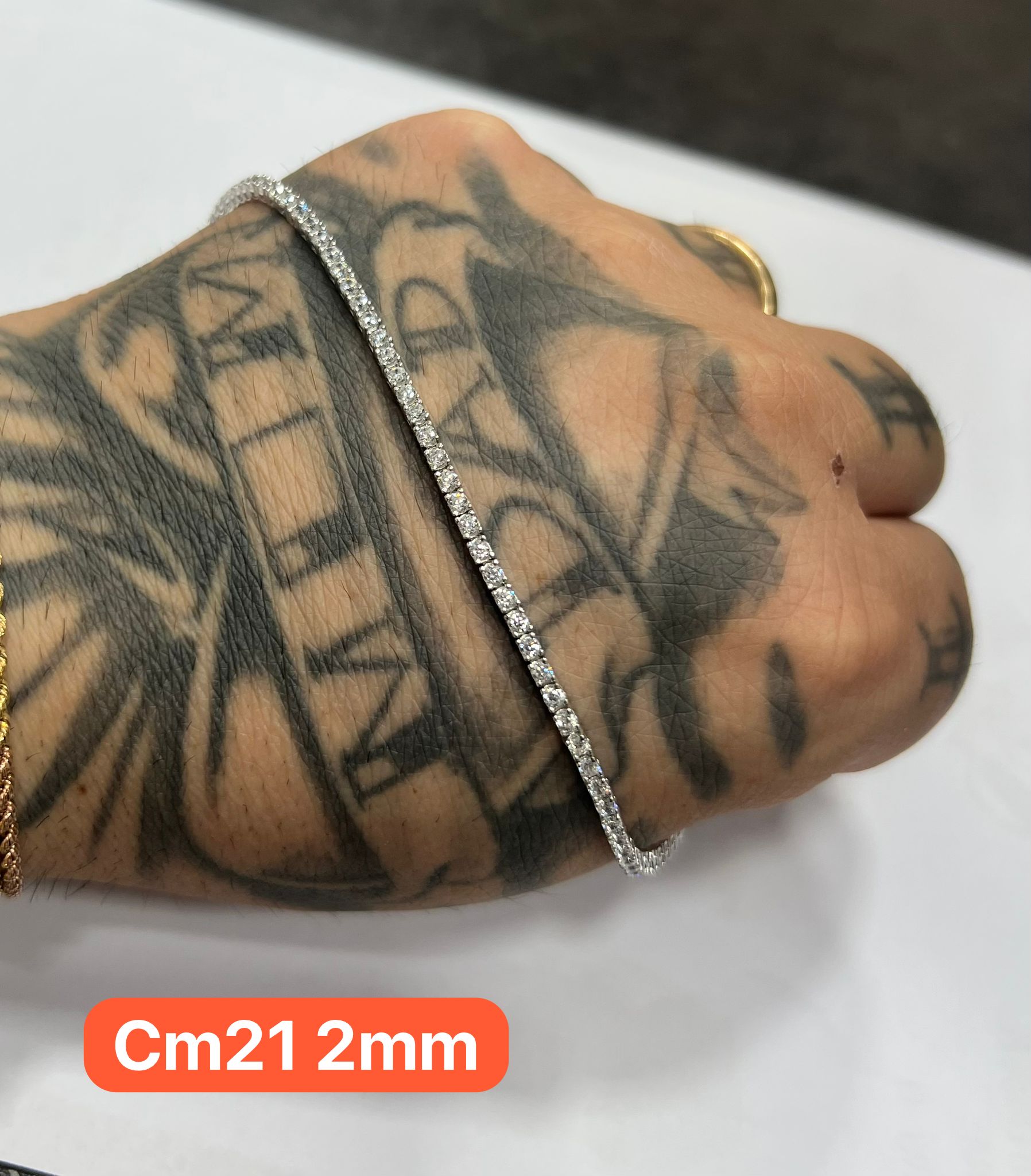Bracciale Tennis Argento 925 con Pietre Bianche – Lusso Senza Tempo