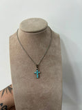Collana Croce Argento 925 con Pietre Turchesi – Fede e Stile