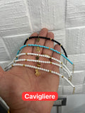 Cavigliera Argento 925 con Perline Colorate – Estate e Allegria
