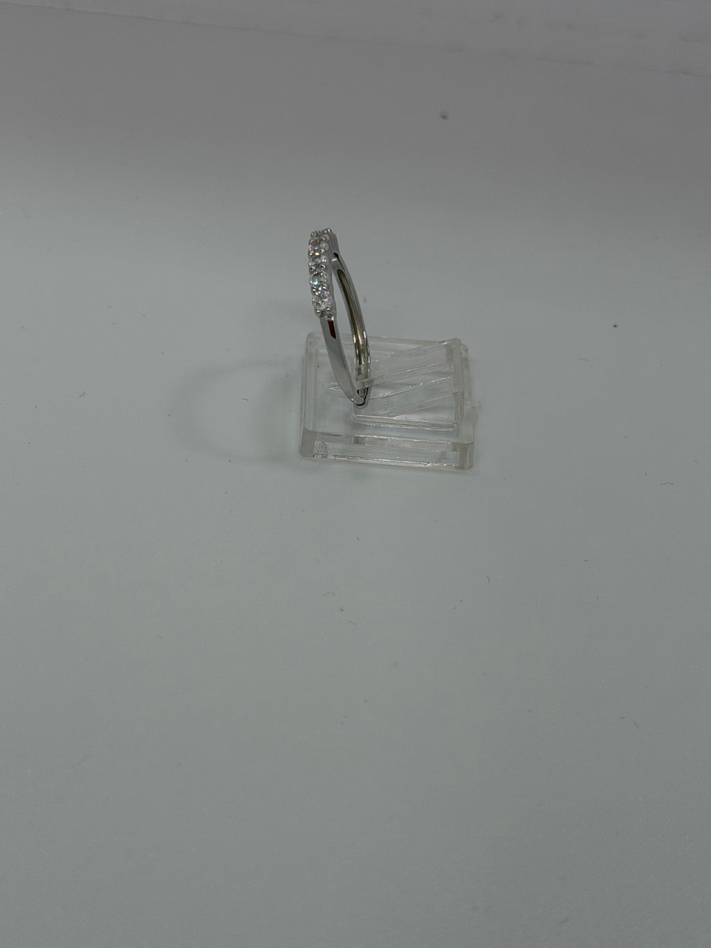Anello Veretta Argento 925 con 7 Pietre Bianche – Regolabile | AG silver