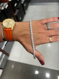 Bracciale Argento 925 con Pietre Bianche | AG Silver