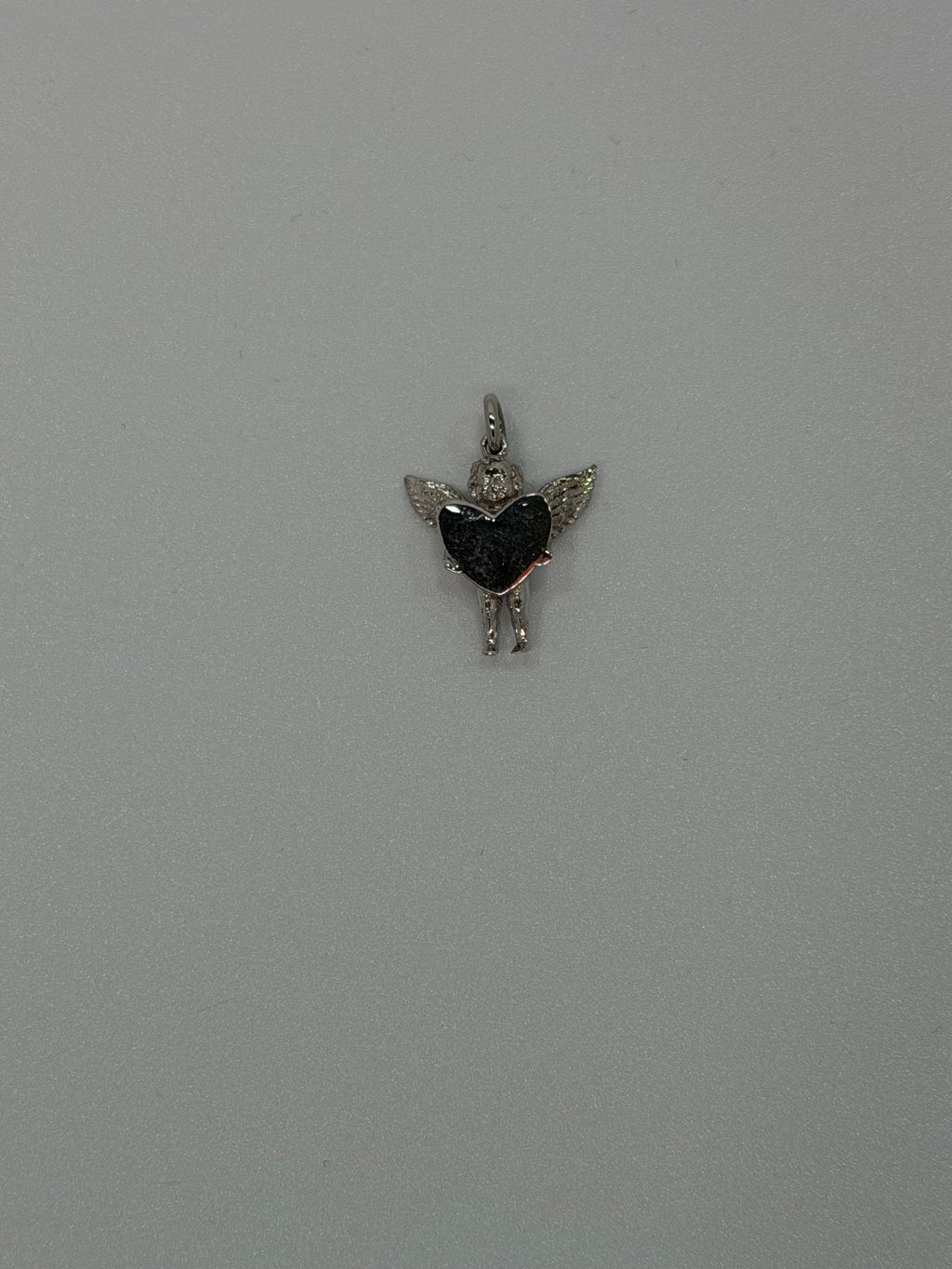 Ciondolo Angelo con Cuore in Argento 925 | Gioiello Artigianale