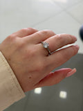 Anello Solitario in Argento 925 con Ricami – Regolabile