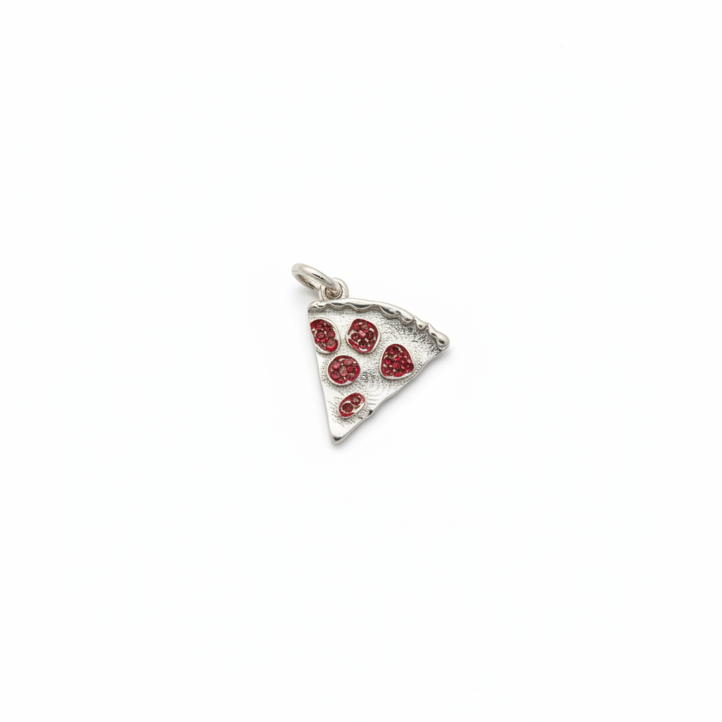 Ciondolo Pizza in Argento 925 – Made in Italy
