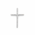 Croce Piccola Argento 925 con Pietre Bianche – Regalo Speciale