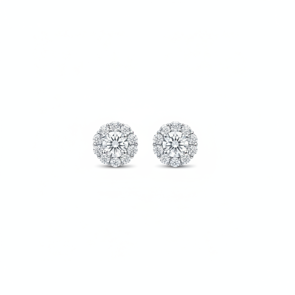 Orecchini Lobo Moissanite Argento 925 – Brillantezza Certificata