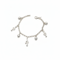 Bracciale Argento 925 con Cuore e Note Musicali Bombate – Per Chi Ama la Musica