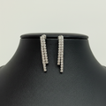 Orecchini Doppio Tennis in Argento 925 – Brillantezza Doppia