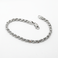 Bracciale Fune Intrecciato in Argento 925 – Stile Nautico